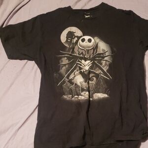 Disney Black The Nightmare Before Christmas Jack Skellington Graphic Tee